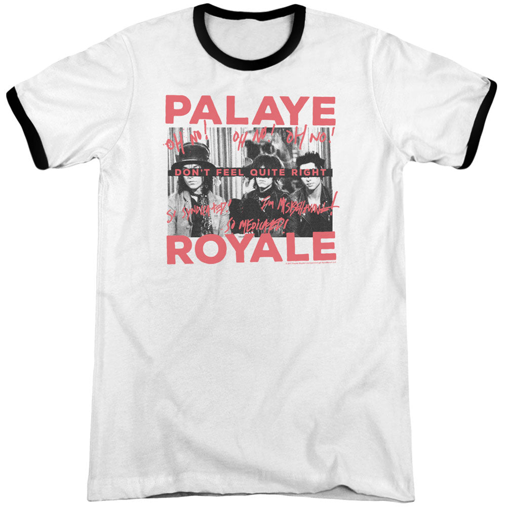 Palaye Royale Oh No Adult Ringer T-shirt Front