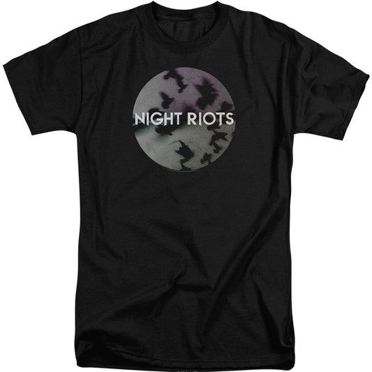 Night Riots Flock Adult Tall T-shirt Tall Front