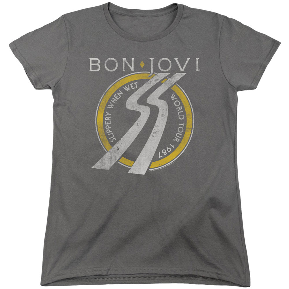 Bon Jovi Slippery When Wet World Tour Junior Top Front