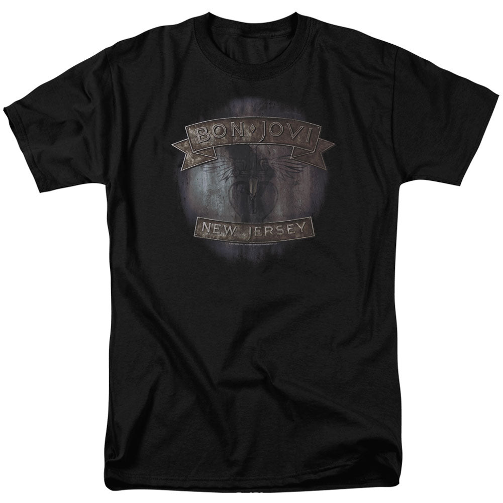 Bon Jovi New Jersey Adult T-shirt Front