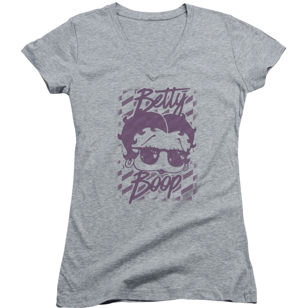 Betty Boop Summer Shades V-Neck Junior Top Front