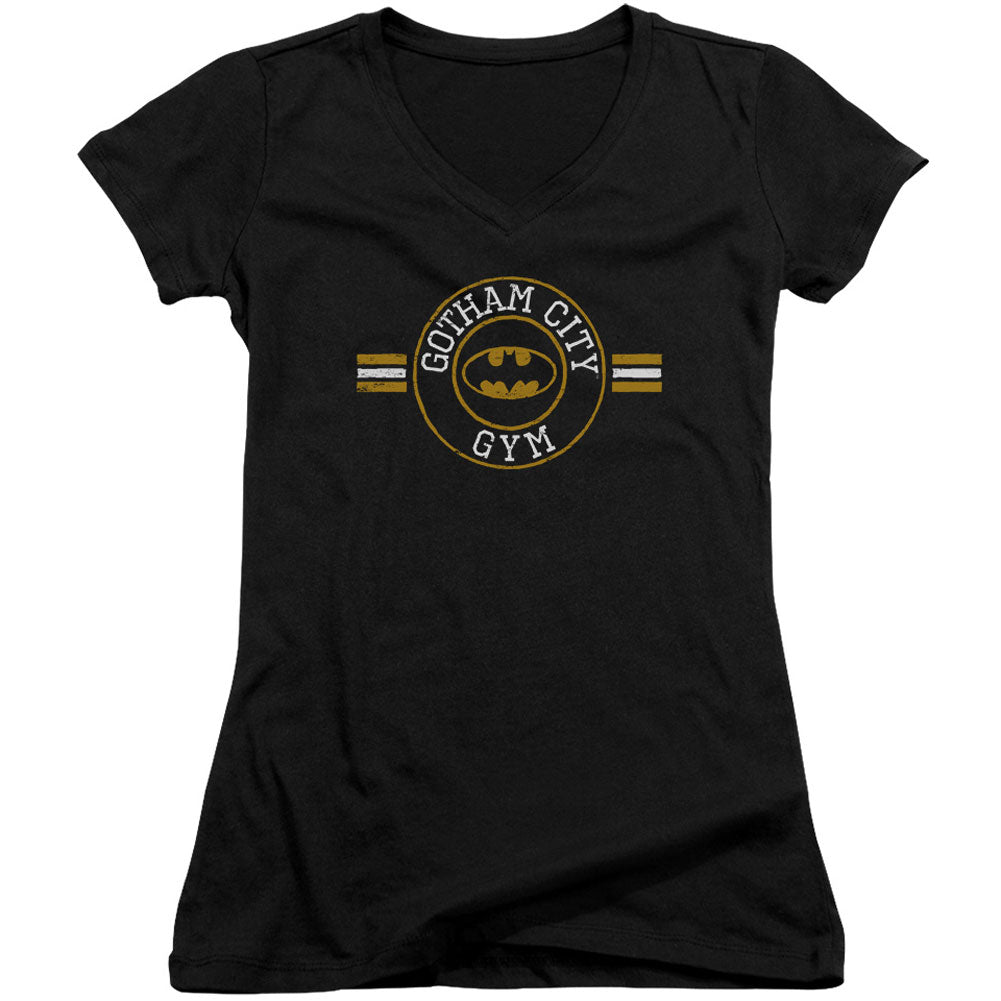 Batman Gotham City Gym V-Neck Junior Top Front