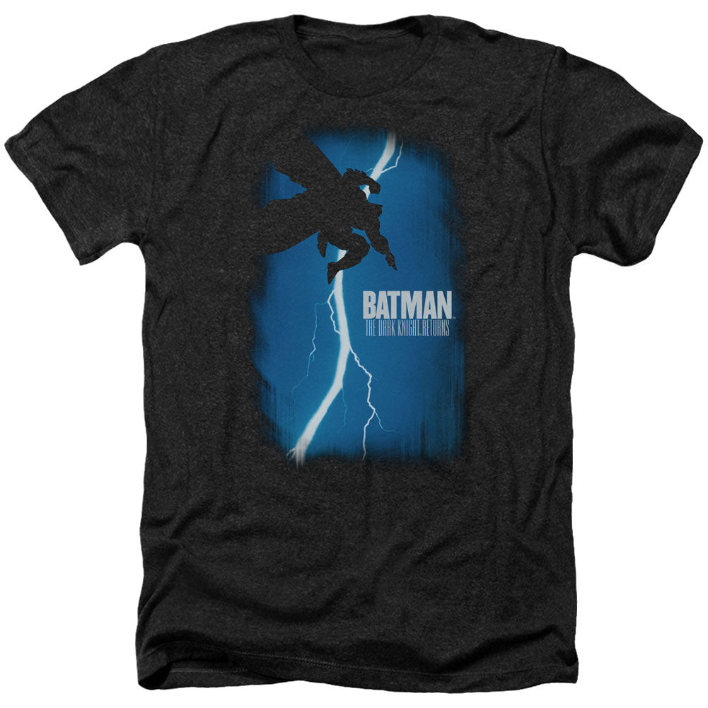 Batman Dkr Cover Adult Heather 40% Poly T-shirt Front