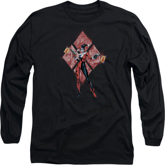 Batman Harley Quinn (diamonds) Long Sleeve Front