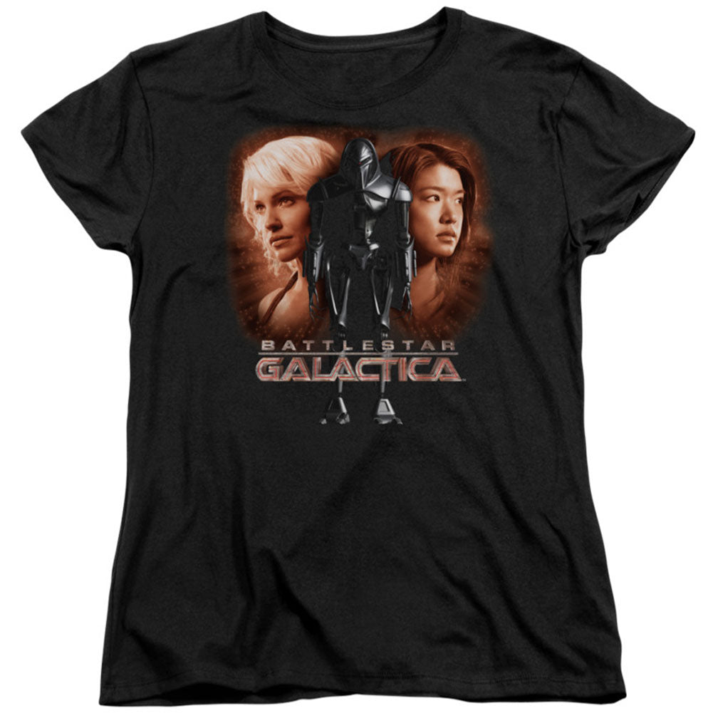 Battlestar Galactica Created By Man Junior Top Front