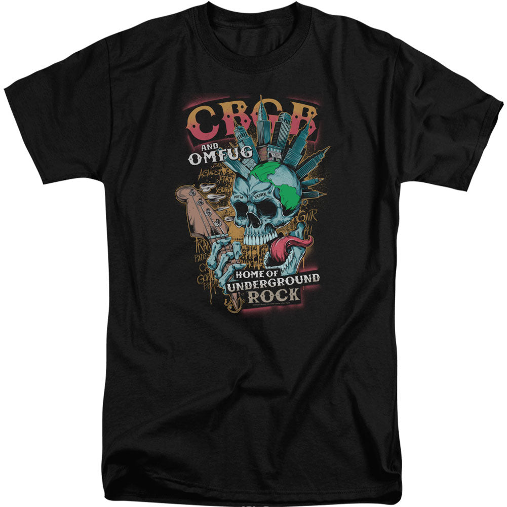 Cbgb City Mowhawk Adult Tall T-shirt Tall Front