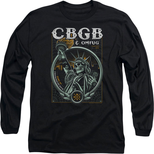 Cbgb Liberty Skull Long Sleeve Front