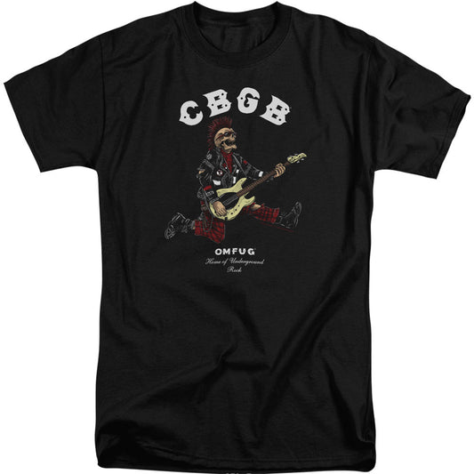 Cbgb Skull Jump Adult Tall T-shirt Tall Front