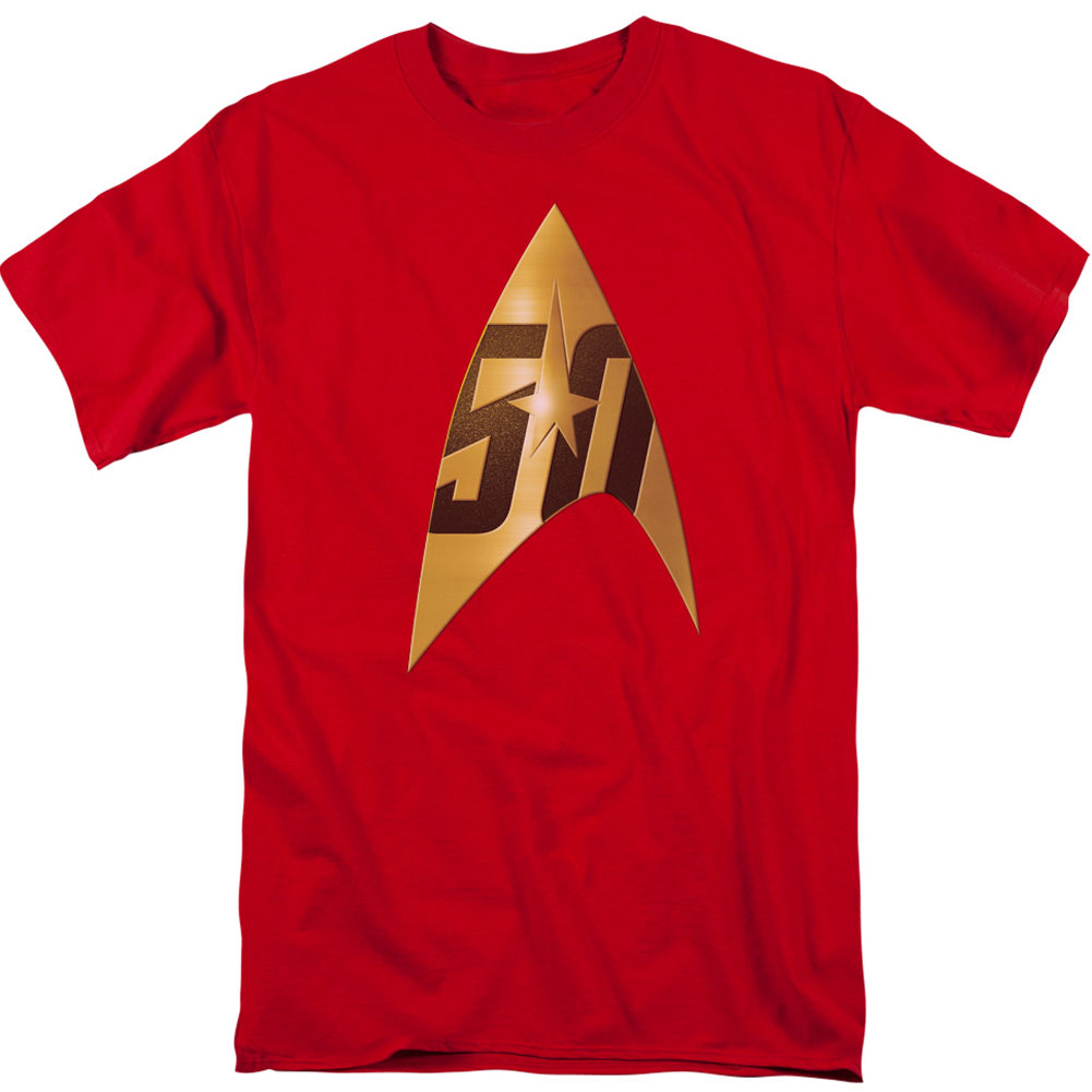 Star Trek 50th Anniversary Delta Adult T-shirt Front