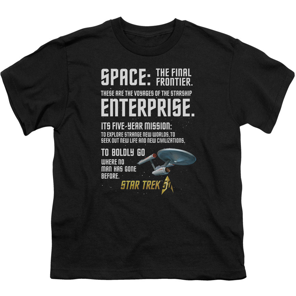 Star Trek Intro Youth T-shirt Front