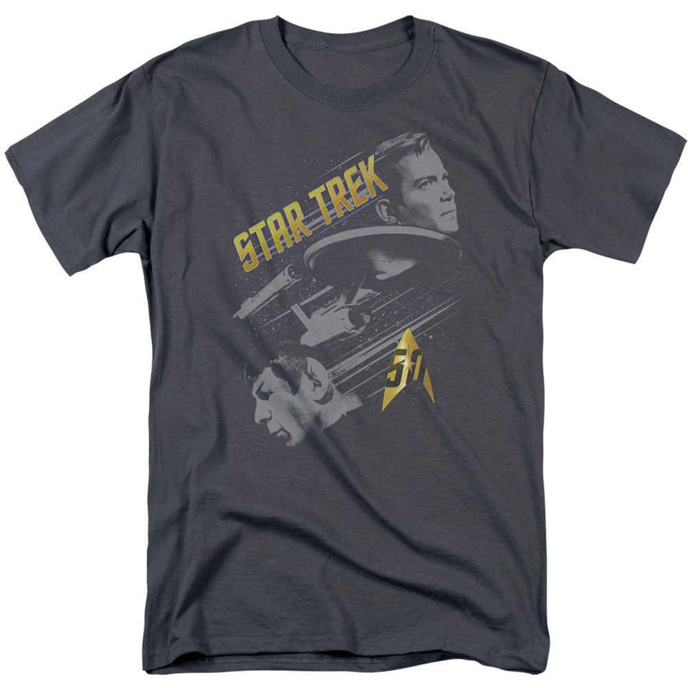 Star Trek 50 Year Frontier Adult T-shirt Front