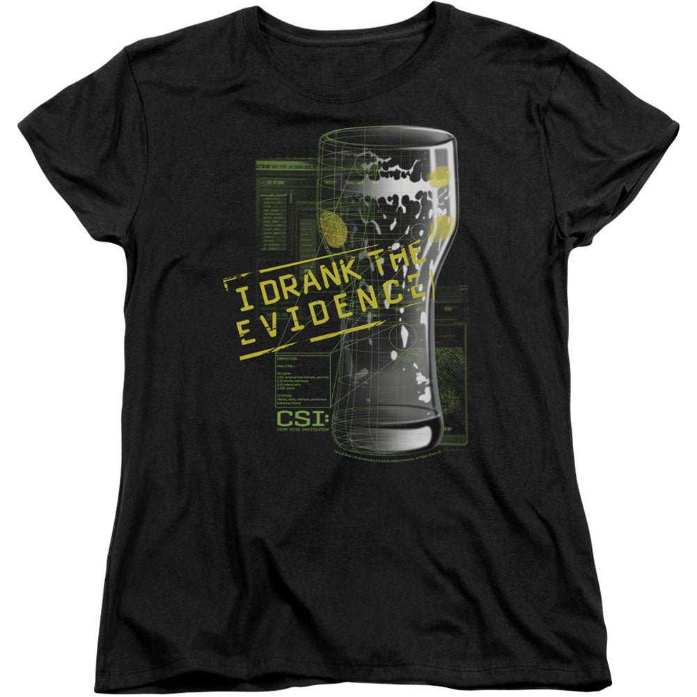 CSI I Drank The Evidence Junior Top Front