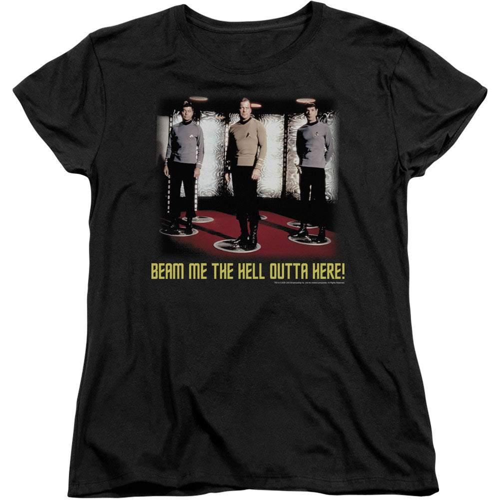 Star Trek Beam Me Out Junior Top Front