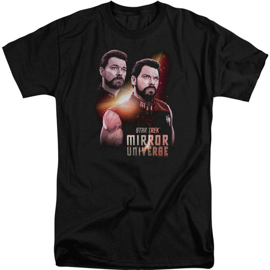 Star Trek Mirror Riker Adult Tall T-shirt Tall Front