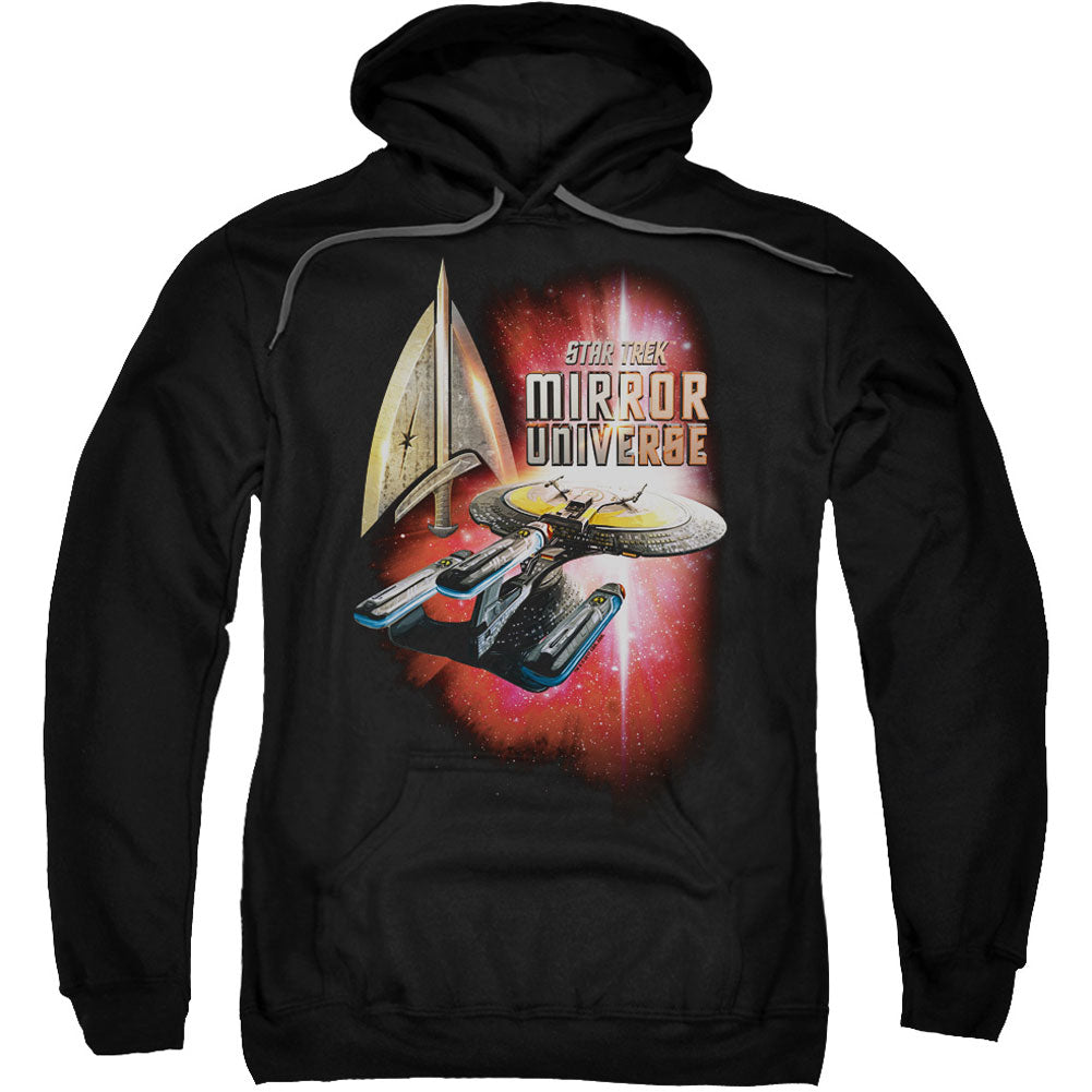 Star Trek Mirror Enterprise Adult 25% Poly Hooded Sweatshirt Front