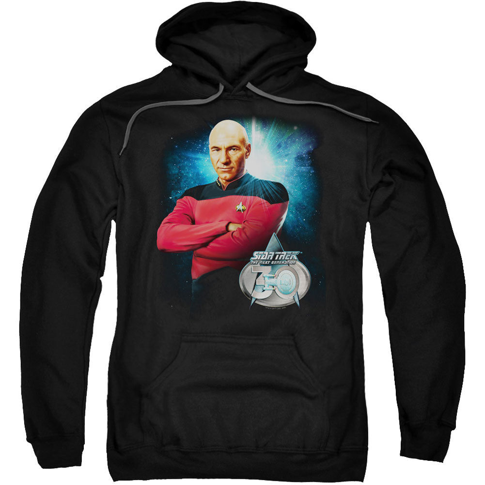 Star Trek Picard 30 Adult 25% Poly Hooded Sweatshirt Front