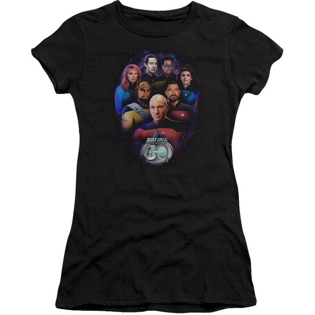 Star Trek Crew 30 Cap Sleeve Junior Top Front