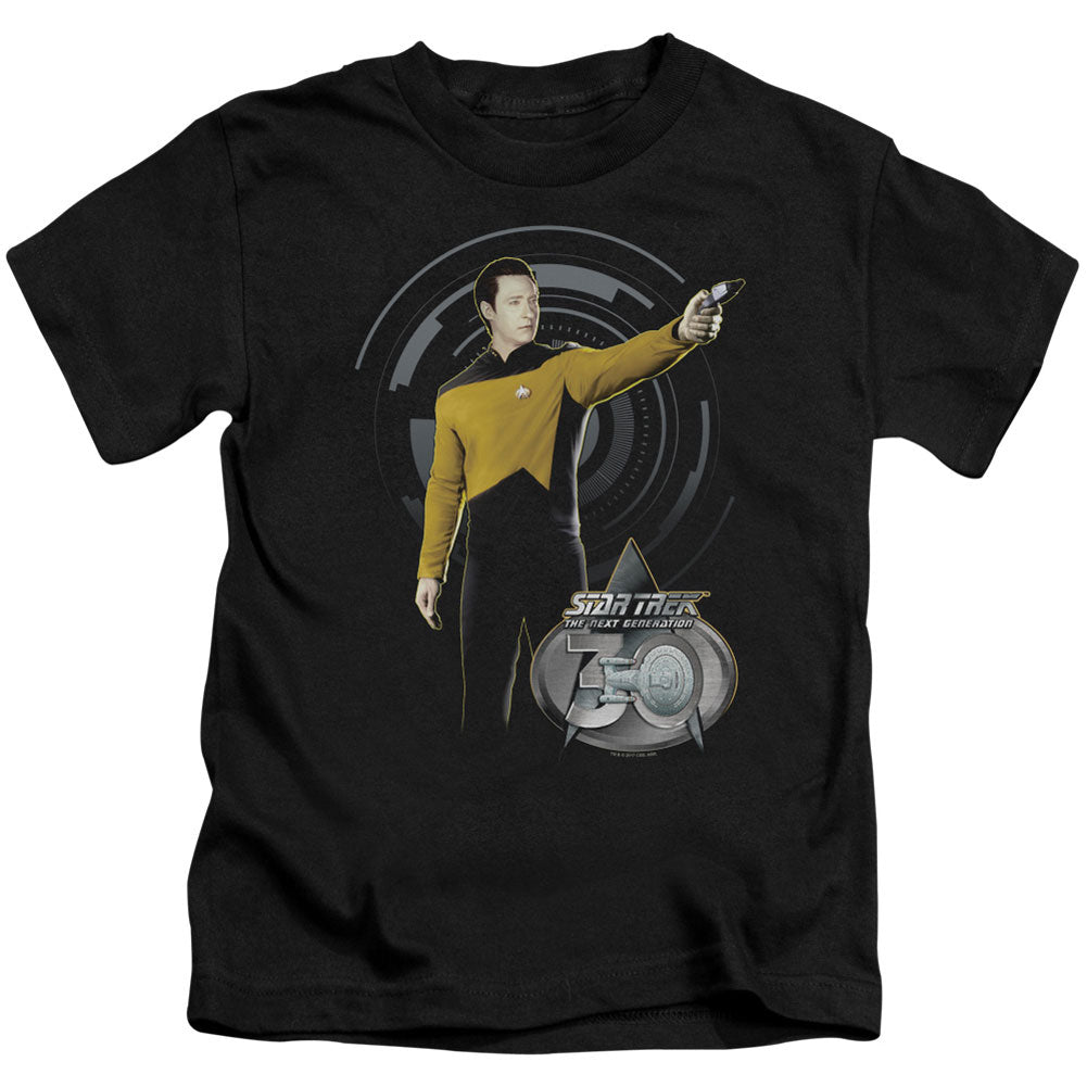 Star Trek Data 30 Juvenile Childrens T-shirt Front