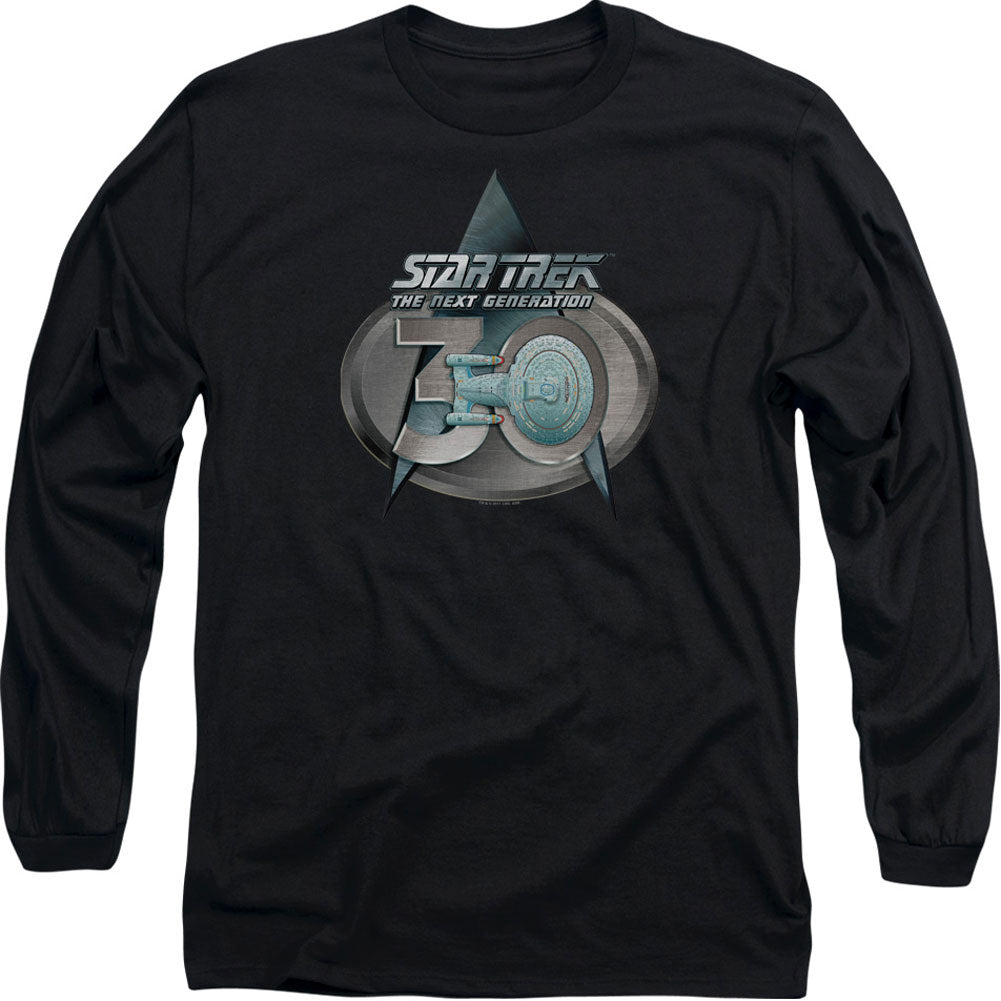 Star Trek Tng 30 Logo Long Sleeve Front