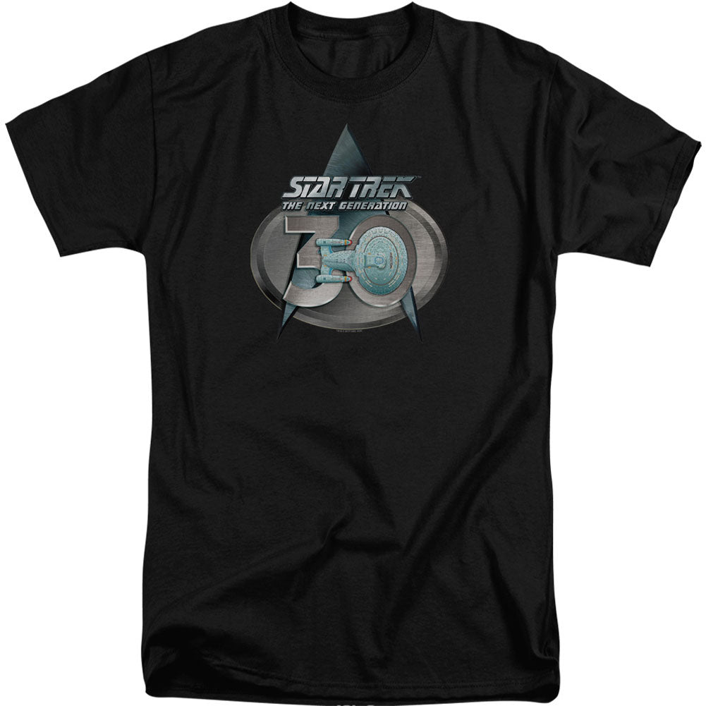 Star Trek Tng 30 Logo Adult Tall T-shirt Tall Front
