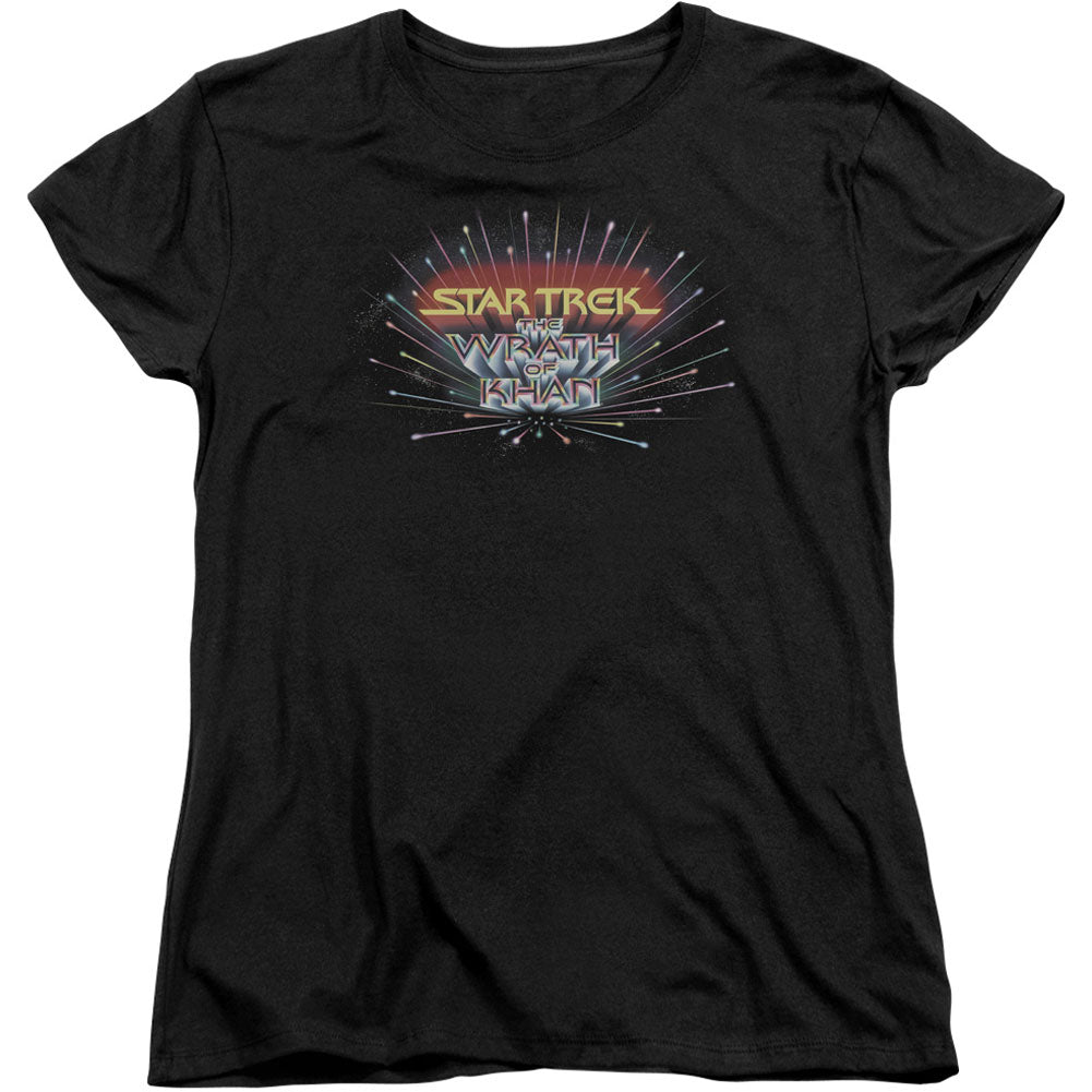 Star Trek Khan Logo Junior Top Front