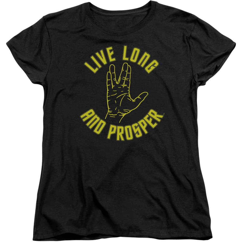 Star Trek Live Long Hand Junior Top Front
