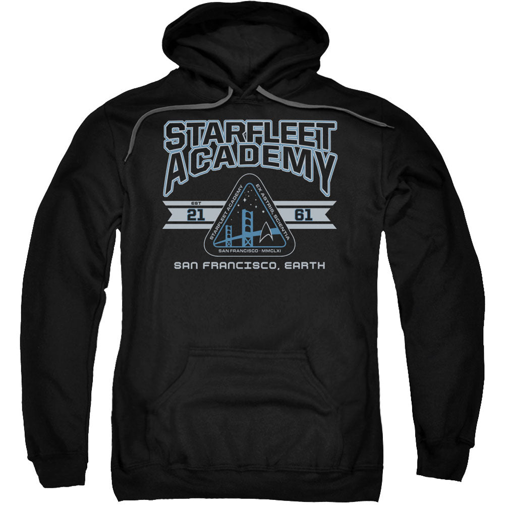 Star Trek Starfleet Academy Earth Adult 25% Poly Hooded Sweatshirt Front