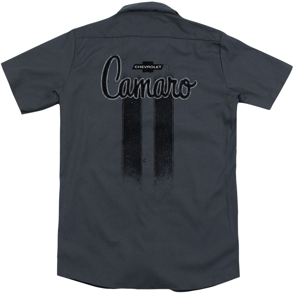 Chevy Camaro Stripes (Back Print) Workshirt Back
