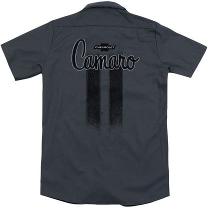 Chevy Camaro Stripes (Back Print) Workshirt Back