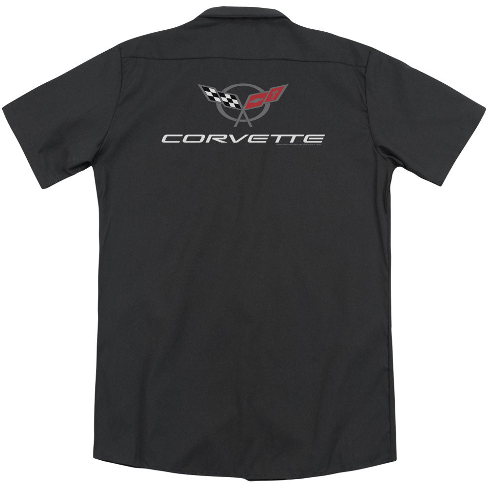 Chevy Old Vette (Back Print) Workshirt Back