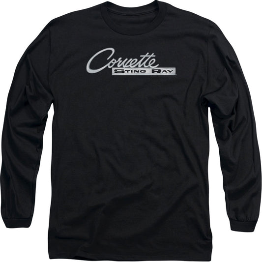 Chevy Chrome Stingray Logo Long Sleeve Front