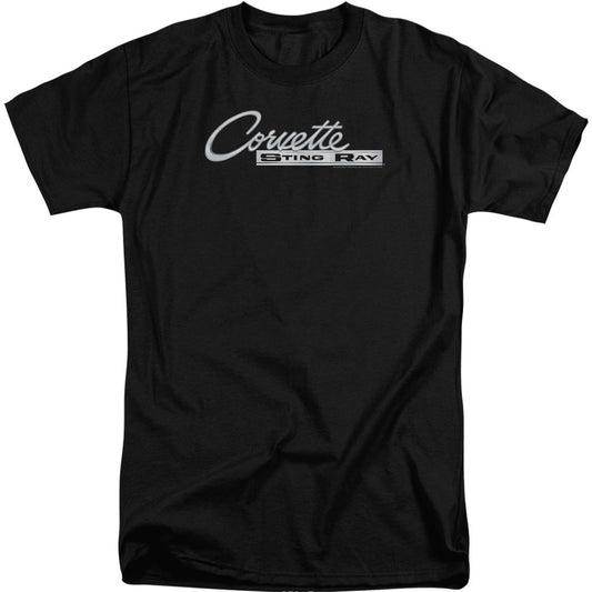 Chevy Chrome Stingray Logo Adult Tall T-shirt Tall Front