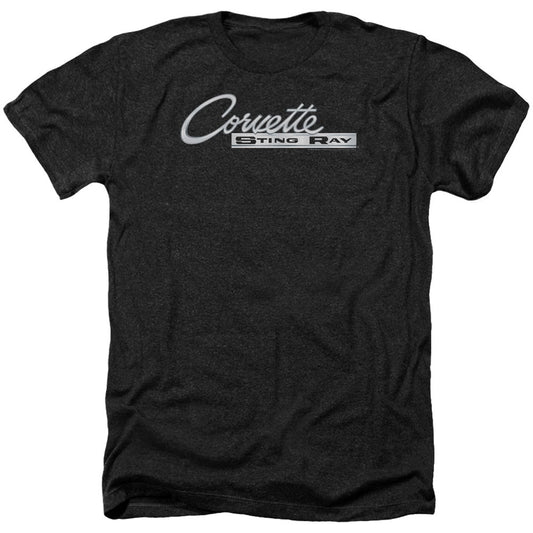 Chevy Chrome Stingray Logo Adult Heather 40% Poly T-shirt