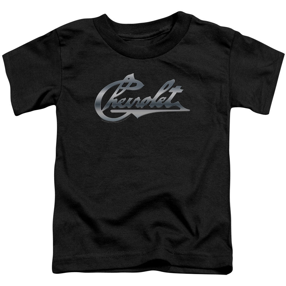 Chrome Vintage Chevy Bowtie Toddler Childrens T-shirt Front