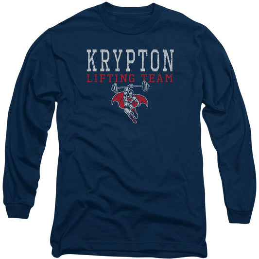 DC Comics Krpton Lifting Long Sleeve Front