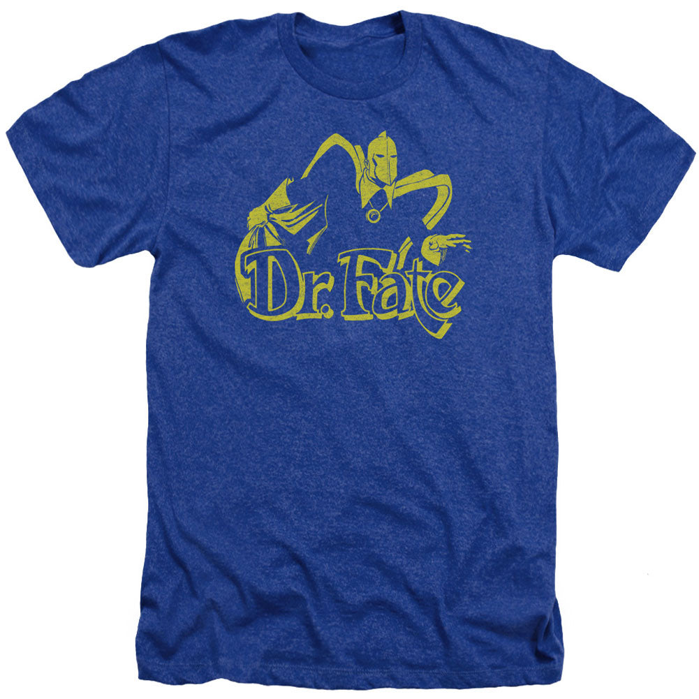 DC Comics One Color Fate Adult Heather 40% Poly T-shirt Front