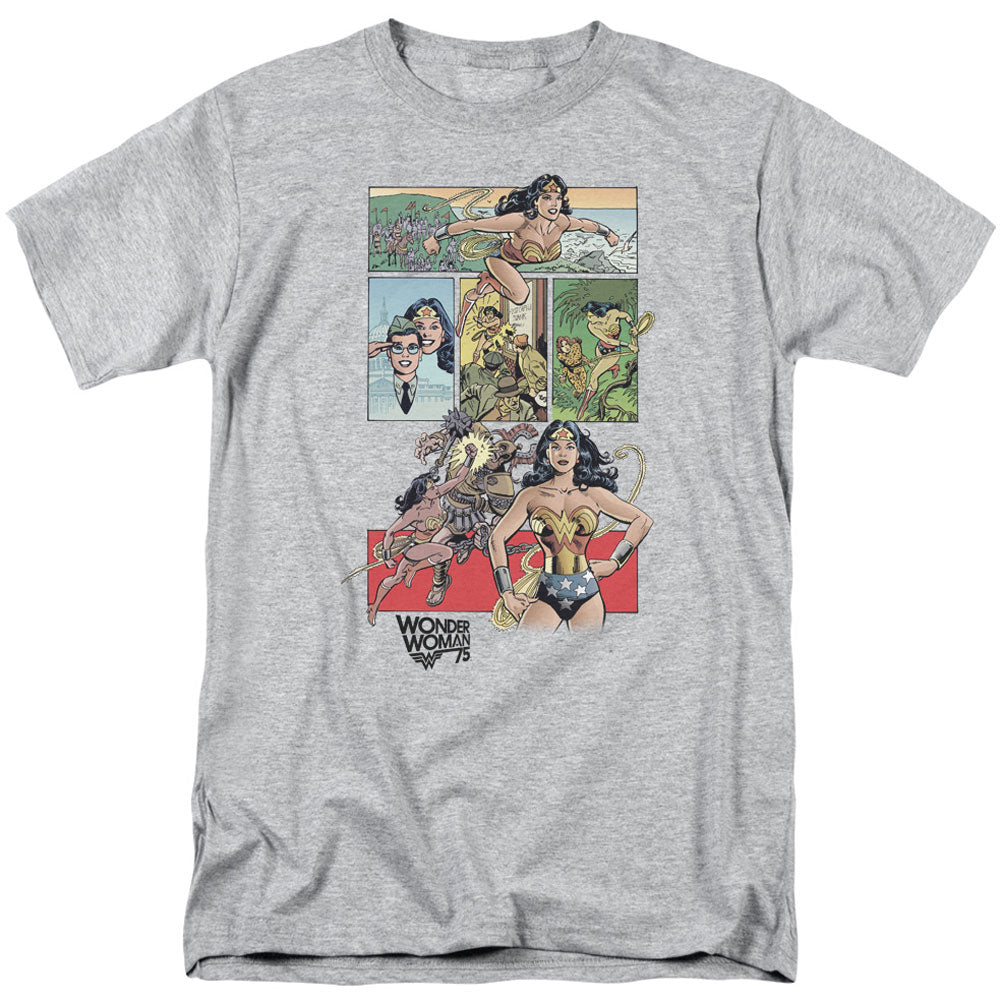 Wonder Woman Ww75 Comic Page Adult T-shirt Front