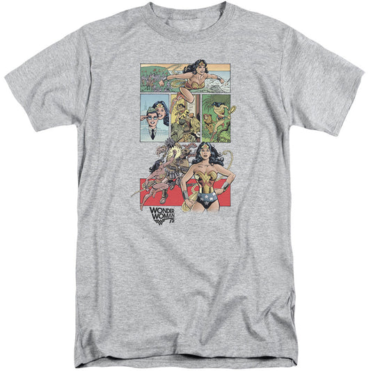 Wonder Woman Ww75 Comic Page Adult Tall T-shirt Tall Front