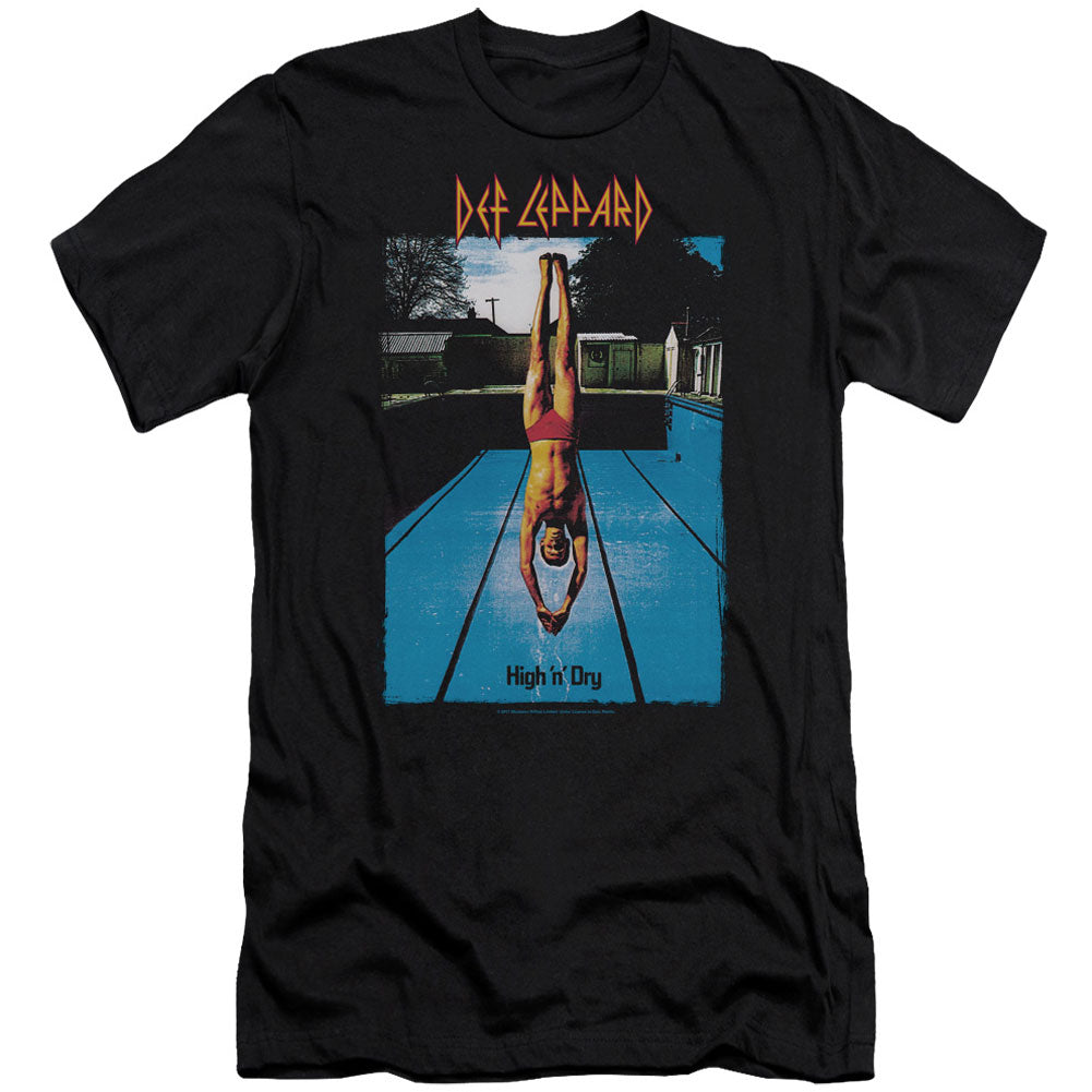 Def Leppard High N Dry Adult Slim Fit Slim Fit T-shirt Front