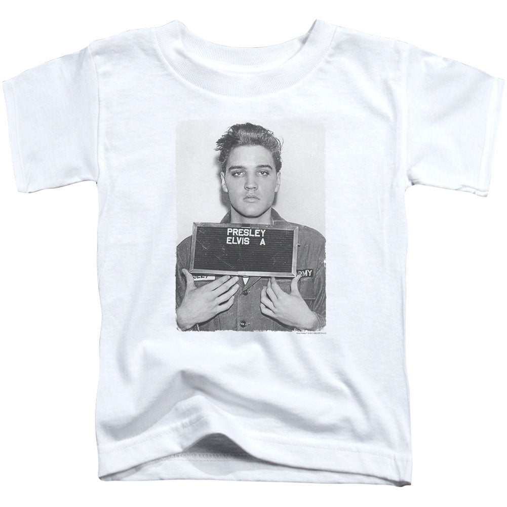 Elvis Presley Army Mug Shot Toddler Childrens T-shirt