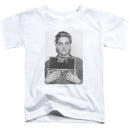 Elvis Presley Army Mug Shot Toddler Childrens T-shirt