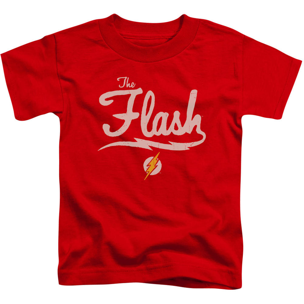 Justice League Of America Old School Flash Toddler Childrens T-shirt Front