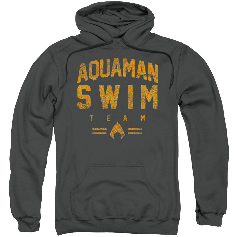 Justice League Of America Swin Team Adult 25% Poly Hooded Sweatshirt Front