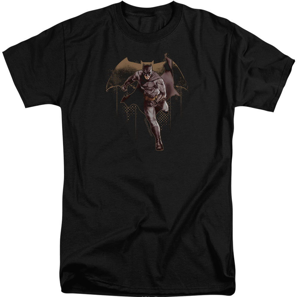 Justice League Caped Crusader Adult Tall T-shirt Tall Front