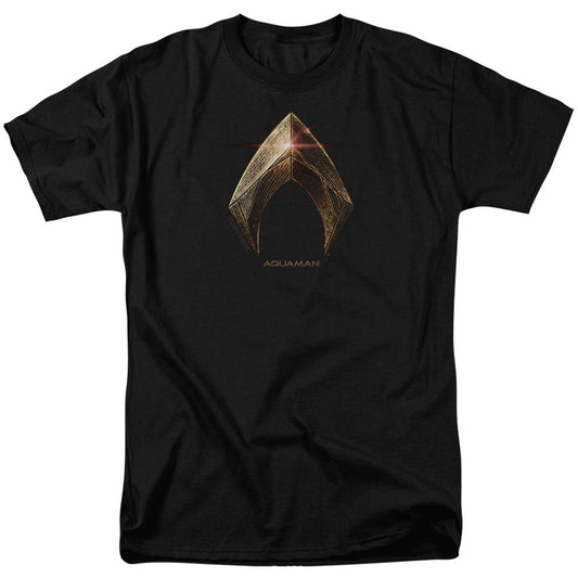 Justice League Aquaman Logo Adult T-shirt