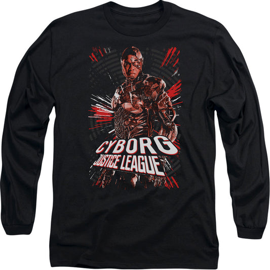 Justice League Cyborg Long Sleeve Front