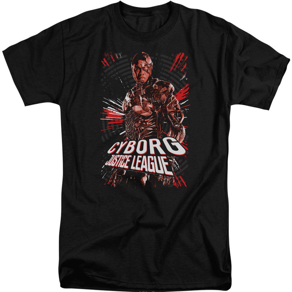 Justice League Cyborg Adult Tall T-shirt Tall Front