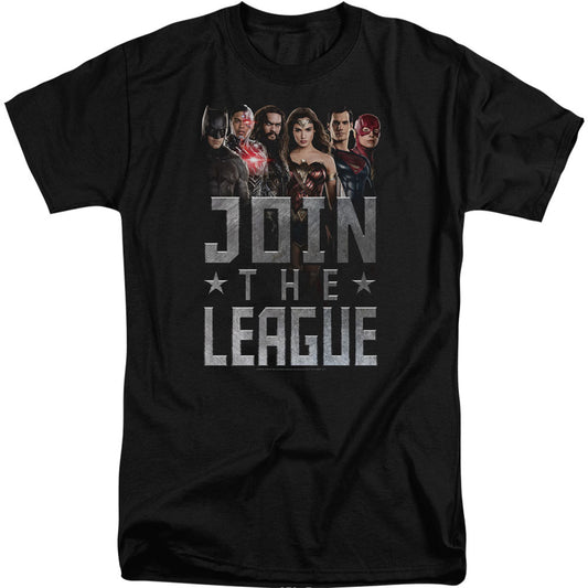 Justice League Join The League Adult Tall T-shirt Tall Front