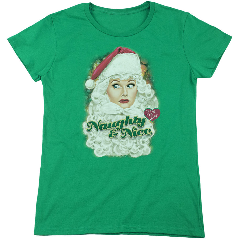 I Love Lucy Santa Junior Top Front