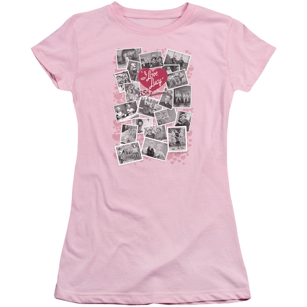 I Love Lucy 65th Anniversary Cap Sleeve Junior Top Front